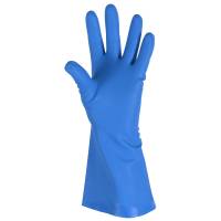 Husholdningshandske, DPL Interface soft, 6, blå, nitril, pudderfri, uden velour, anatomisk formet