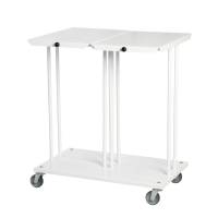 Tina Trolleys affaldsstativ 2-rums 2x110 liter med låg hvid