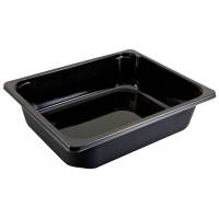 Bakke plastbakke 3885ml CPET 1-rums standard serie 1/2 GN sort