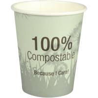 Gastro-Line kaffebæger Ø8cm 24cl CPLA/pap komposterbar grøn
