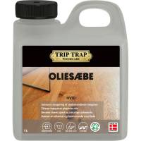 Trip Trap Olies&aelig;be Tr&aelig;gulvpleje 1L hvid med farve uden parfume