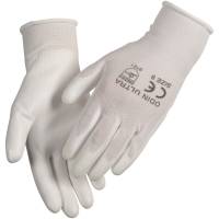 ODIN Ultra fingerdyppet PU handske Str.8 hvid PU