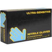 Boisen Safety Ultra Sensitive nitril engangshandske pudderfri Str. L sort