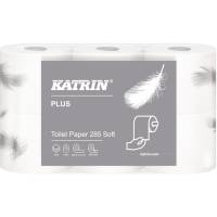 Katrin Plus Toiletpapir 3-lags 35,6m x 9,7cm  Ø120mm 100% nyfiber hvid