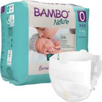 Bambo Nature ECO b&oslash;rne bukseble svanem&aelig;rket Str.0, 1-3 kg Svanem&aelig;rket