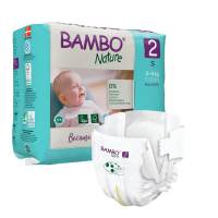 Bambo Nature ECO Str. 2 b&oslash;rne bukseble svanem&aelig;rket tapeble til 3-6 kg 