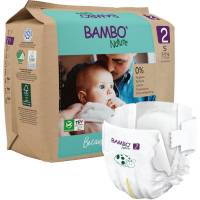 Bambo Nature svanem&aelig;rket b&oslash;rne bleer str. 2 , 3-6 kg