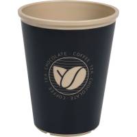 Kaffeb&aelig;ger 9,5cm &Oslash;7,8cm 24cl PP til flergangsbrug 8 oz sort
