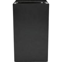 V-Part Affaldsspand pulverlakeret st&aring;l 90 liter modulopbygget til kildesortering sort