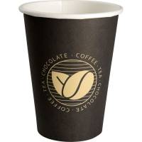 Gastro-Line Kaffebæger Beans 11,5cm Ø8cm 36cl pap/PE 11 oz sort