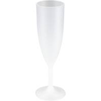Flergangschampagneglas PP 20cm Ø5,7cm 20cl frosted hvid