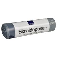 Affaldspose med snøreluk 12 my 44x50 cm 20 liter grå