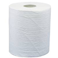 Neutral Håndklæderulle 1-lags Midi 100% genbrugspapir med spiralhylse hvid