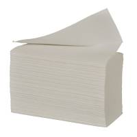 Neutral håndklædeark 3-lags 22x27x9cm Z-Fold hvid