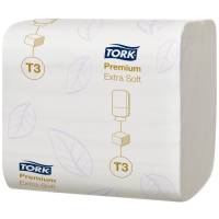 Tork T3 Premium Toiletpapir i ark 2-lags  100% nyfiber 114276 hvid