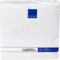 Gastro frokostserviet 2-lags 1/4 fold 33x33cm nyfiber hvid