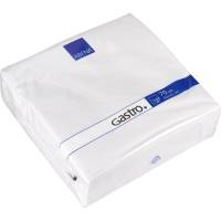 Middagsserviet 3-lags 1/4 fold 40x40cm 100% nyfiber hvid