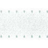 Kuvertløber, Nordisk Jul, 1080x40cm, sølv, airlaid, perforeret for hver 1,2 m