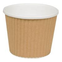 Ripple wrap uni-cup pap med PE-belægning 380ml brun