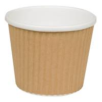 Ripple wrap uni-cup pap med PE-belægning 380ml brun