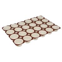 Muffinsform i ark H3,50cm Ø5cm 24stk hvid