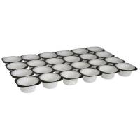 Muffinsform i ark H3,50cm Ø5cm 24stk hvid