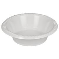 Plasttallerken standard polystyren 16,50cm hvid