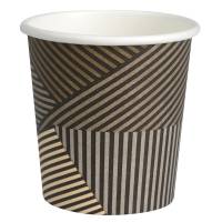 Gastro kaffebæger Lines 6,4cm Ø6,2cm 10cl PE/pap brun