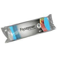 Rul-let frysepose med skrivefelt 19 liter