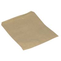 Frugtpose af papir 21x17cm på snor brun
