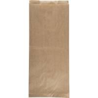 Brødpose sidefalset papir 16x37,50cm brun