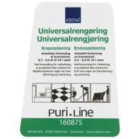 Puri-Line etiket til Universalreng&oslash;ring til bruseflasken 160870