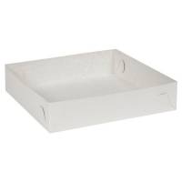 Kageæske hvid Falsæskekarton nr. 3 22,50x22,50xH5cm 260g/m2 - 450 my
