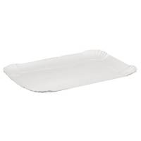 Smørrebrødsfad 43x29,5x2cm hvid pap