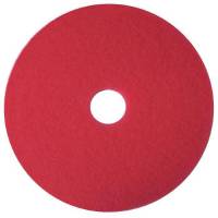 Gulvrondel, 3M Scotch-Brite, Ø43,2cm, rød, 85 mm, 17 tommer