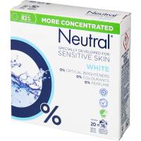Neutral vaskepulver hvid vask uden farve og parfume 675g