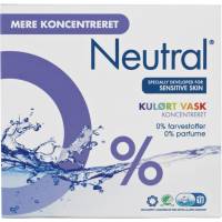 Neutral vaskepulver kulørt uden farve og parfume 771g
