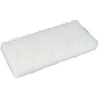 Skurefiber, 25x12x2,5cm, hvid, polyester/nylon, fin skureeffekt, ridsefri