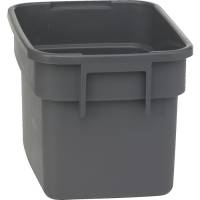 Klude- og tilbehørsboks Vikan ErgoClean grå u låg 7 l 26,30x18,50cm