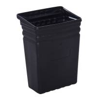 Spand, Tina Trolleys, 24x35x47cm, sort, plast, stor *Denne vare tages ikke retur*