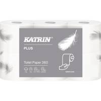 Katrin Plus toiletpapir Svanemærket 2-lags 100% nyfiber hvid