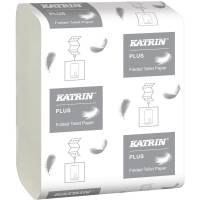 Katrin Plus Toiletpapir i ark 2-lags 23x10,3cm 100% nyfiber hvid