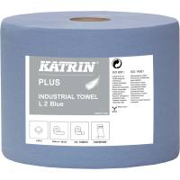 Katrin Plus Værkstedsrulle 2-lags 26cmx350m blå