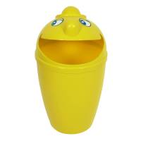 Affaldsspand med Smiley ansigt 75 liter gul
