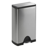 Simplehuman rektangulær pedalspand 38 liter mat stål