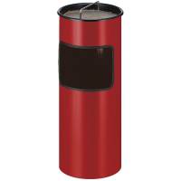 Affaldsspand metal 30 liter rød