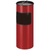 Affaldsspand metal 30 liter rød