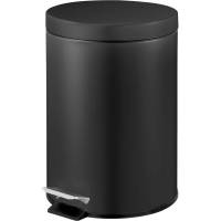 EKO pedalspand i st&aring;l med inderspand 5 liter sort