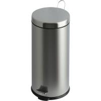 EKO V-Part pedalspand med inderspand 30 liter mat st&aring;l