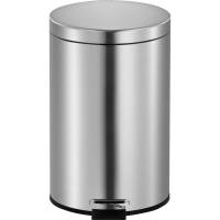 EKO V-Part pedalspand med inderspand 3 liter mat st&aring;l